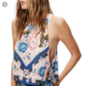 Free People Floral Tank